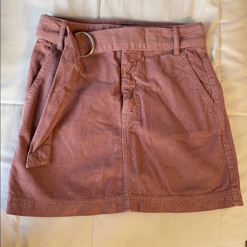 pink corduroy skirt